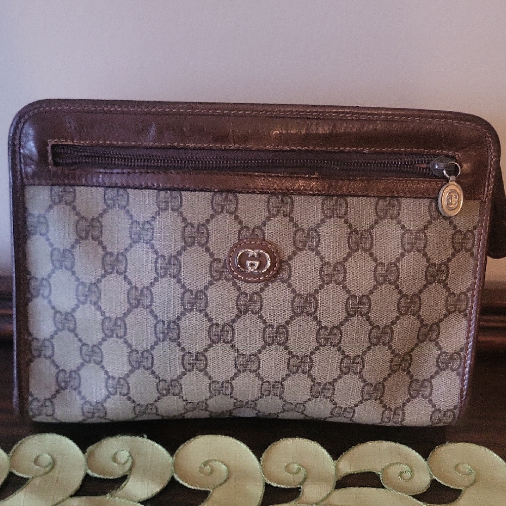 Gucci Monogram Vintage Clutch